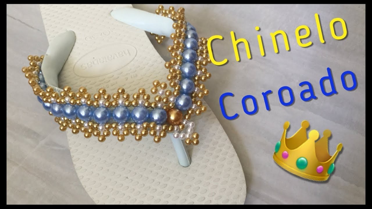 Costurando Tramas DA AMORA - CHINELO COROADO ???? - ALANE TAINA