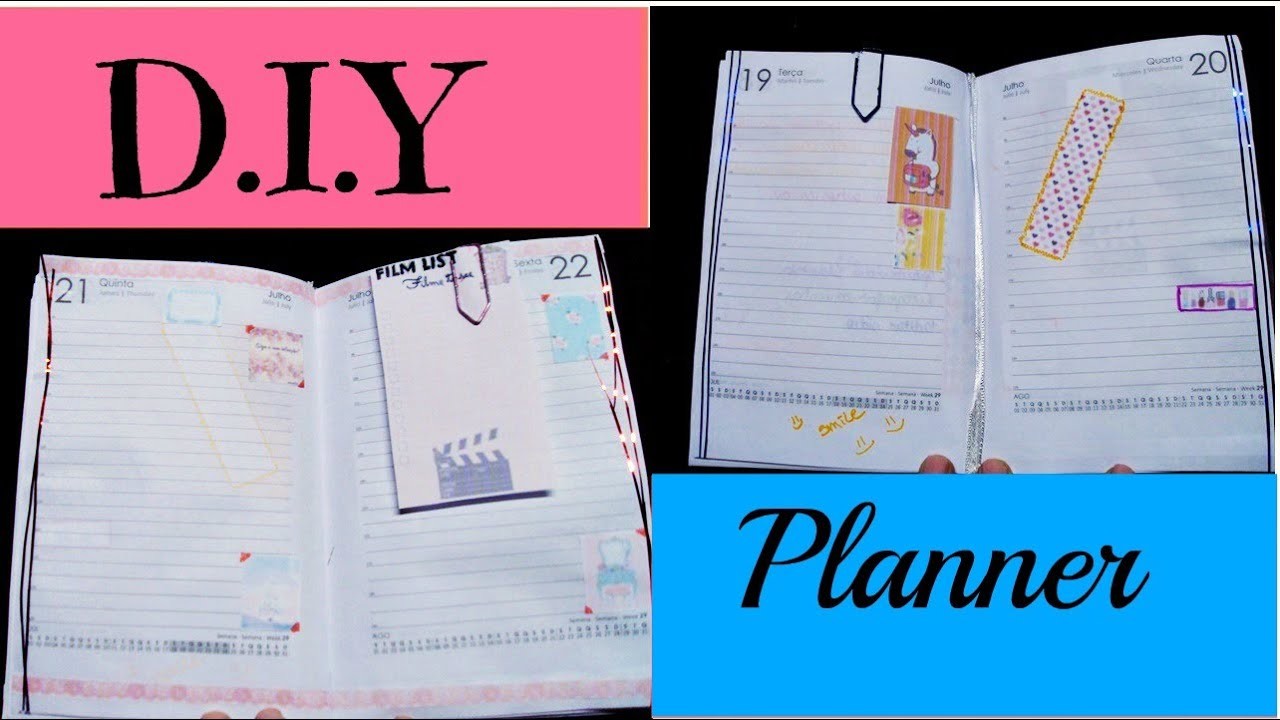 D.I.Y Planner agenda