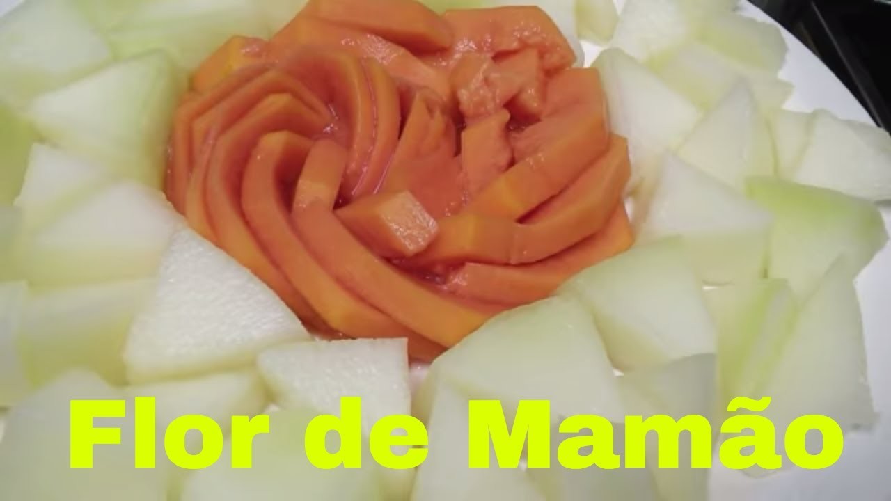 Decoração com Frutas, Flor de mamão | Receitas com Frutas | DIY