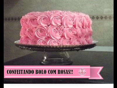 Decorando bolo com rosas (Smash the cake). Gagu Ref. 01