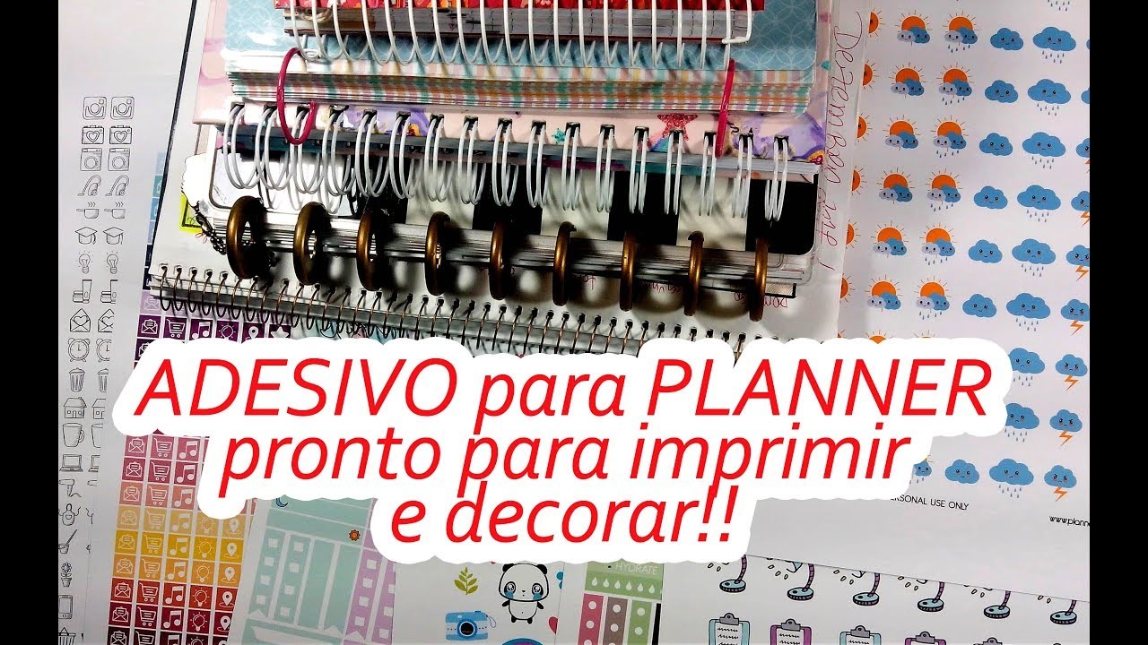 Dicas de Organização 2018 Planner, agenda e ADESIVO GRÁTIS para imprimir - Scrapbook by Tamy