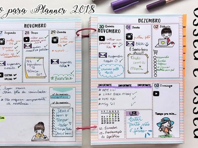 DIY como fazer seu Planner 2018 em casa! - Scrapbook by Tamy