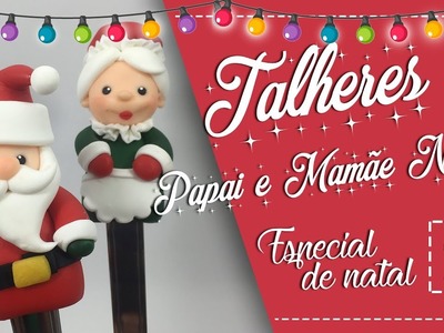 DIY: TALHERES decorados de NATAL - Sah Passa o Passo - Especial de Natal Sah Biscuit #2
