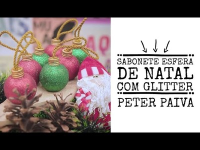 Esfera de Natal com Glitter - Peter Paiva
