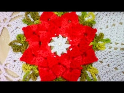 Flor de crochê passo a passo - como fazer flor de crochê