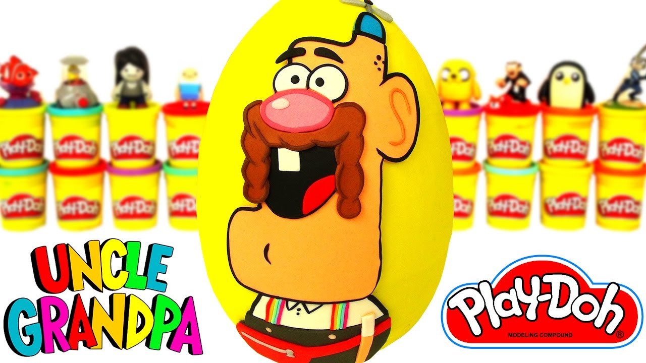 Ovo Surpresa Gigante do Titio Avô em Português de Massinha Play Doh