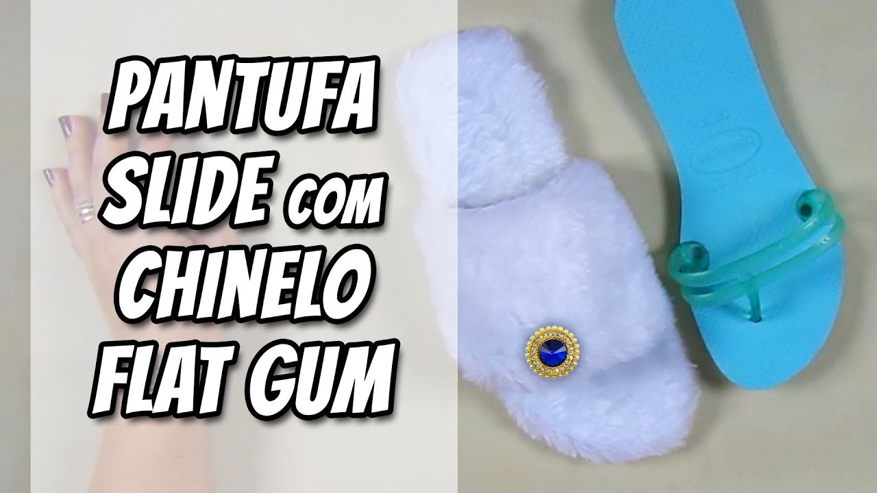 Pantufa Slide com Chinelo Flat Gum