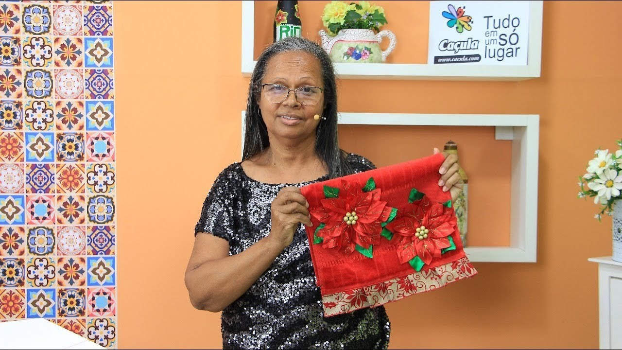 PASSO A PASSO COM CONCEIÇÃO - DECORAÇÃO NATALINA EM TOALHA