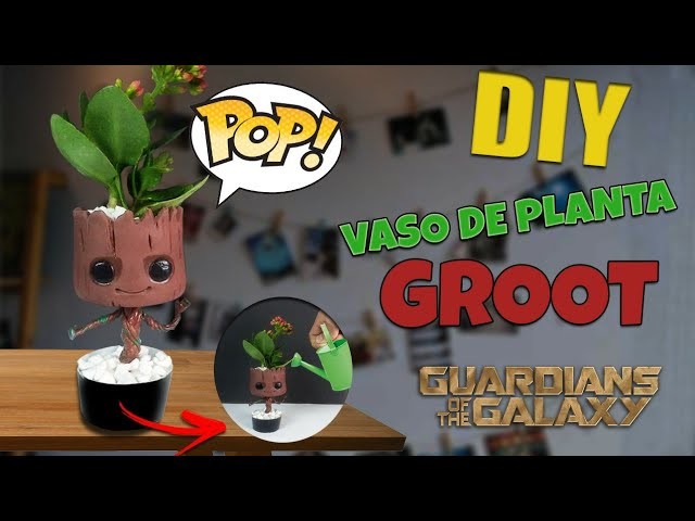 Vaso de Planta Baby Groot- DIY GUARDIÕES DA GALÁXIA