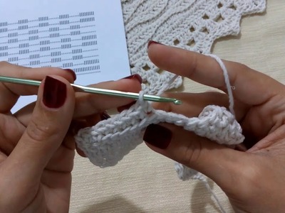 Versão canhoto - Passo a Passo - Tapete em Crochê DNA