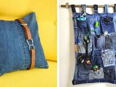 17 ideias criativas para reutilizar jeans Velhos