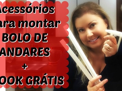 Acessórios para Montar Bolo de Andares + Ebook Grátis - Confeitaria Online Oficial
