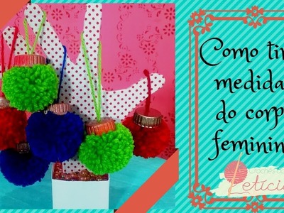 Bola de Natal Fácil - Pompom - Tutorial DIY