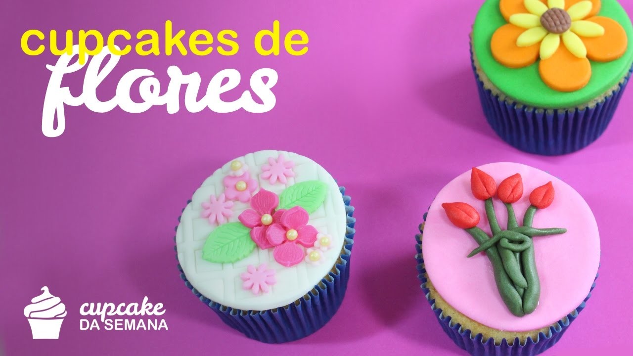 Como fazer Cupcakes com Flores