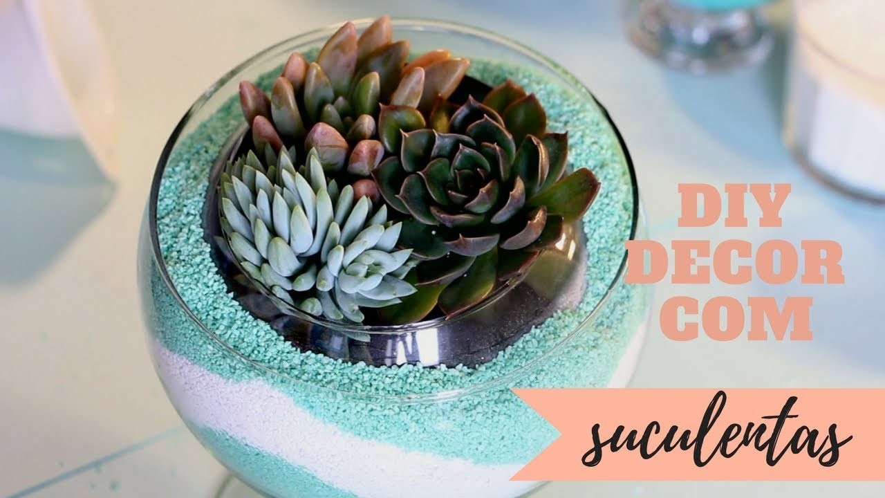 COMO FAZER MINI JARDIM - COM SUCULENTAS | Nanny Ribeiro