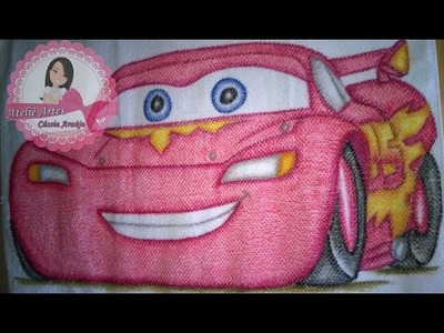 Como Pintar Na Felpa Toalha RELAMPAGO MCQUEEN