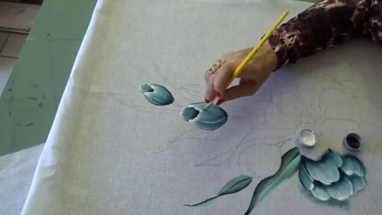 Como pintar tulipas em tecido. Parte 01