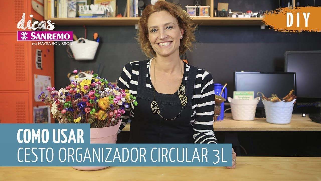 Como usar cesto organizador circular 3L  | Dicas Sanremo