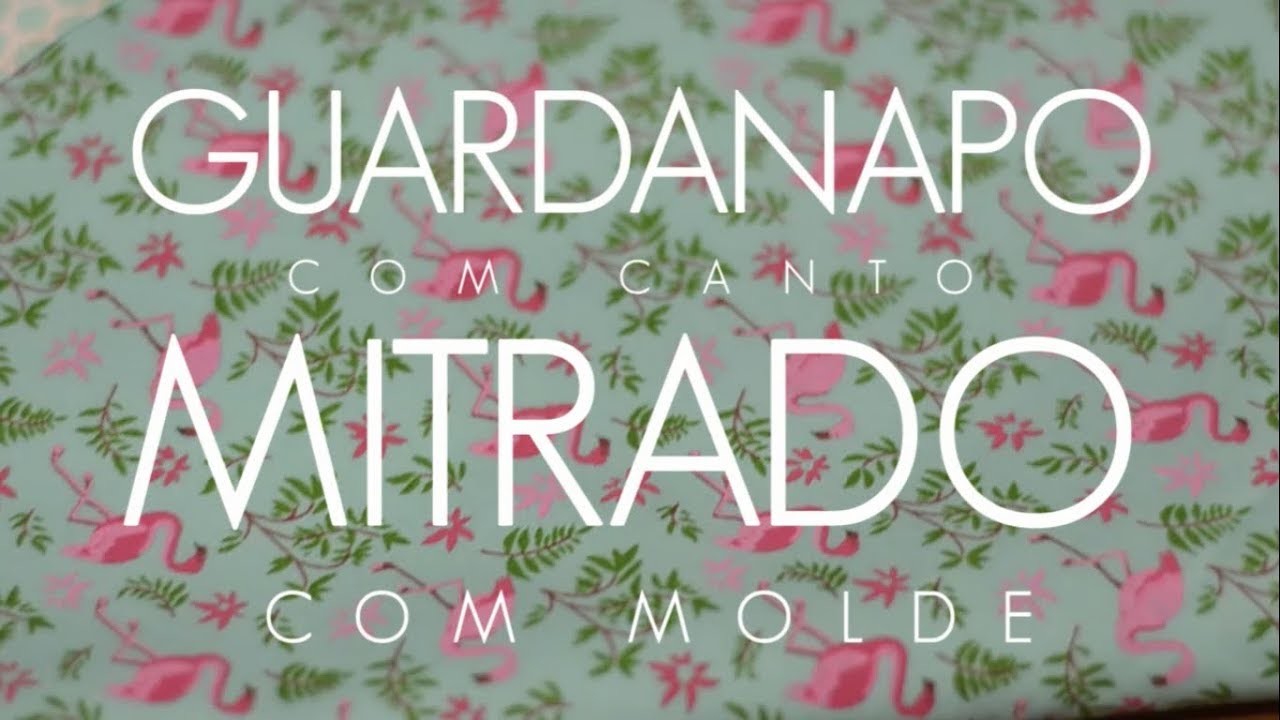 Dica de Sexta: Guardanapo Mitrado com Molde (Tutorial Patchwork)