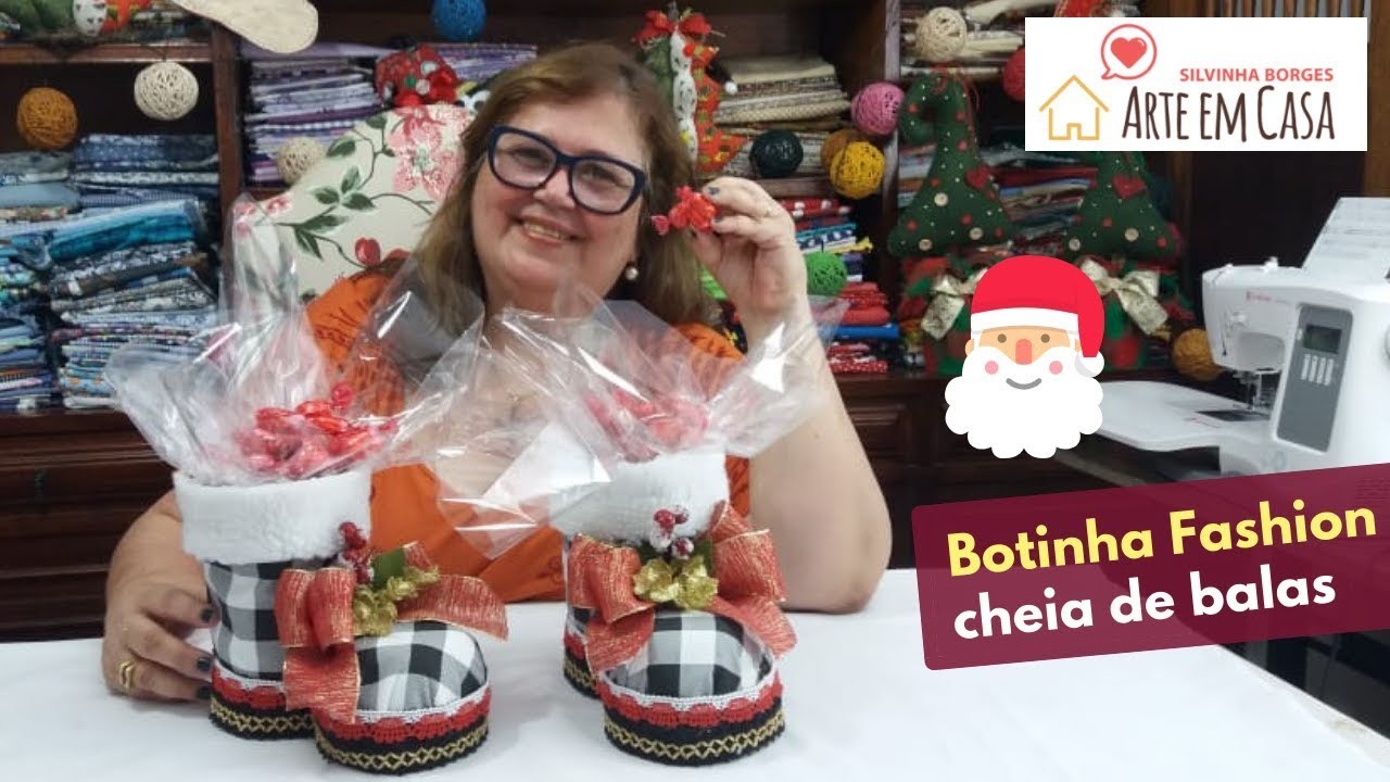 DIY - A Bota do Papai Noel fashion e cheia de Balas !!!