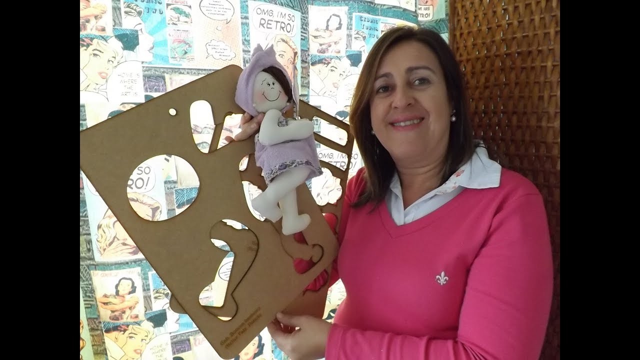 DIY Boneca para Banheiro com Gabarito