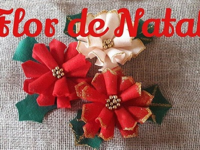 DIY- Flor de Natal de feltro