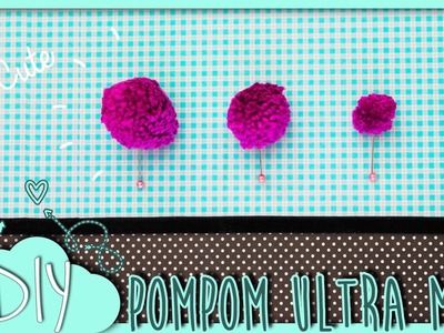 DIY: Pompom ultra mini (MUITO FOFO *-*) ☁ - Fefa