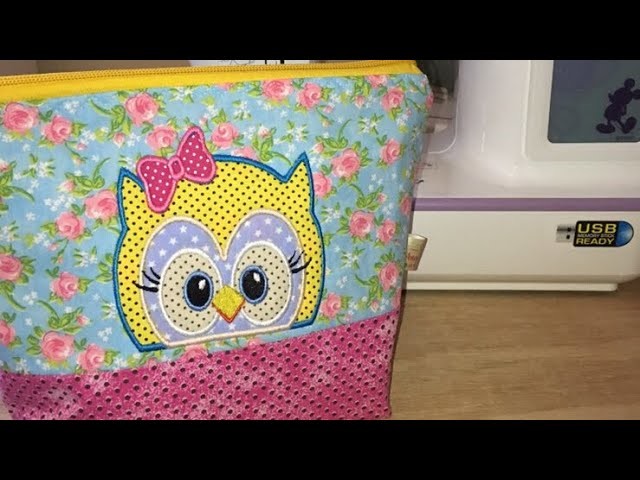 NECESSAIRE CORUJA FÁCIL INICIANTES