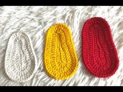 Solinha de Croche Modelo 1 -  9 cm 1 a 3 meses