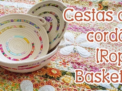 Veja como fazer cestas de cordão (Rope Baskets)