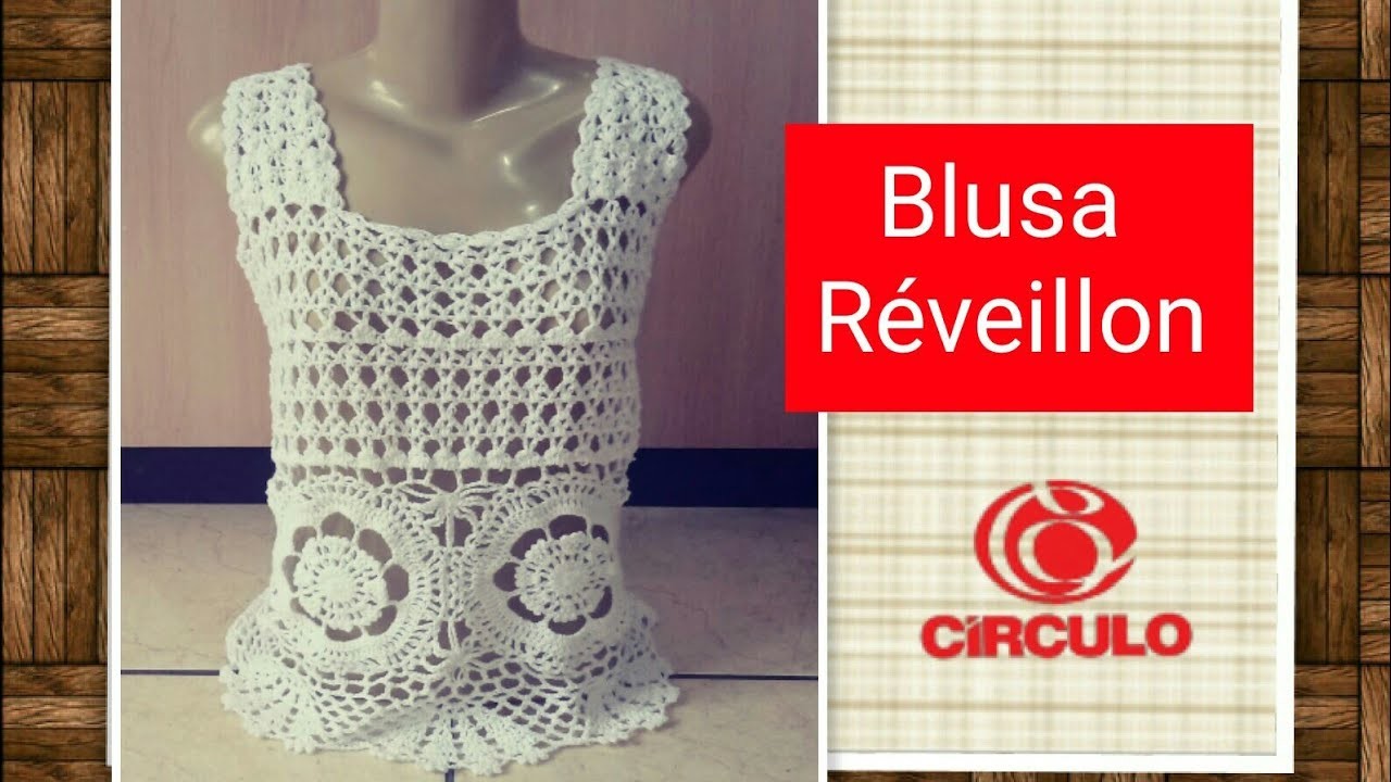 Versão destros: Blusa Réveillon em crochê (3°parte última) # Elisa Crochê
