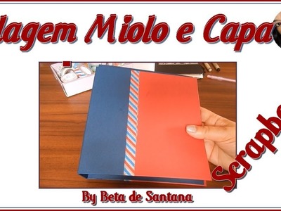 Capa Miolo do Álbum Scrapbook Colagem