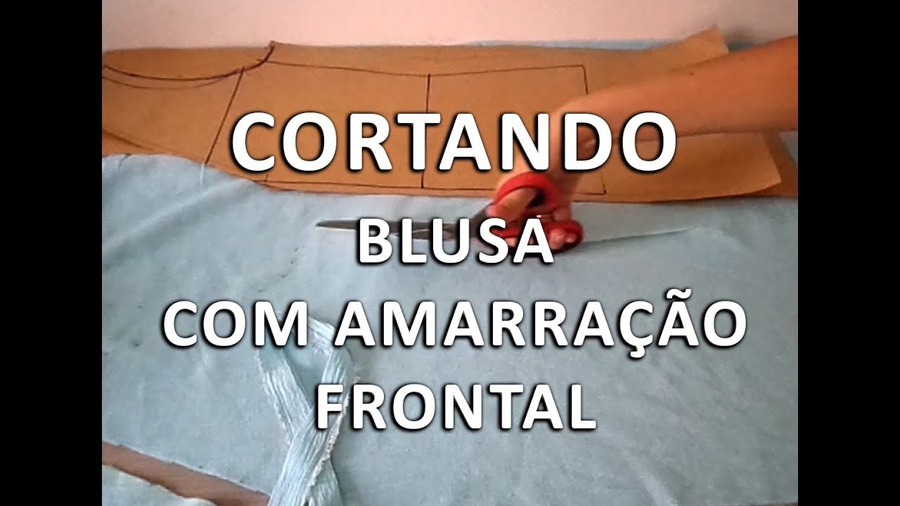 Cortando Blusa Com Amarração Frontal