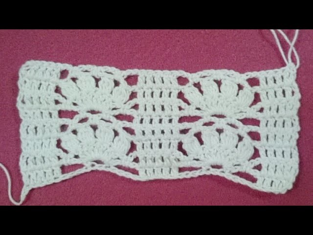 DIY CROCHET VARIAÇAO DE PONTO ABACAXI