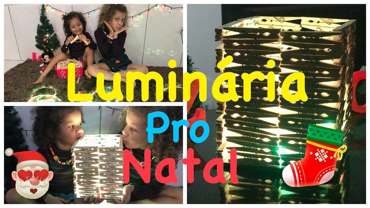 ????DIY.Luminária com Prendedor de Roupas.Dulce e Clara