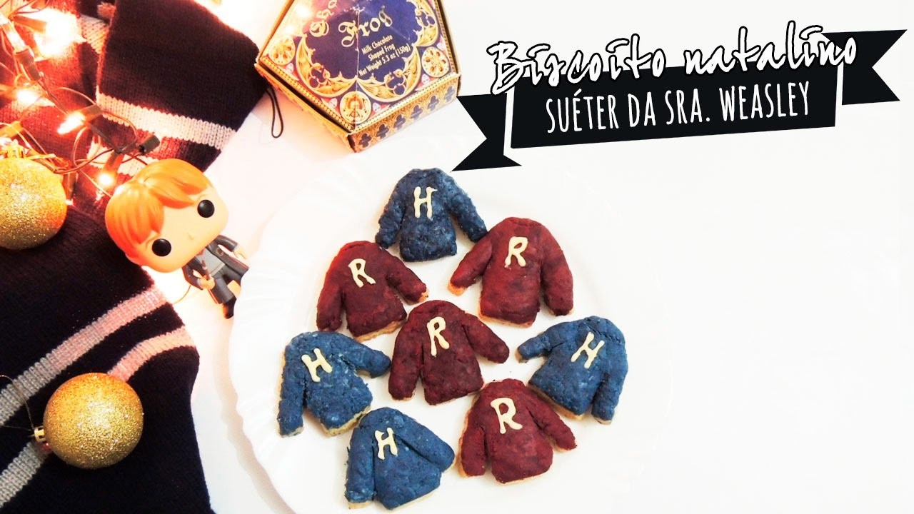 Especial Natal #2 | Receita: Biscoito Suéter da Sra Weasley  • Harry Potter