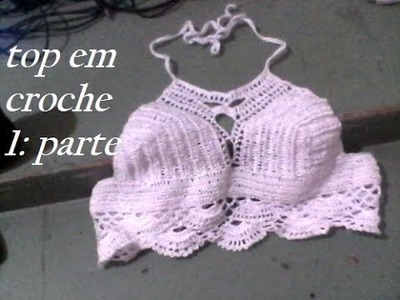 Fazendo um top em croche passo a passo pate 1