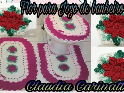Flor para Jogo de banheiro oval por Claudia Carinatto