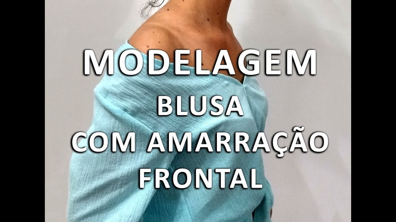 Modelando Blusa Com Amarração Frontal