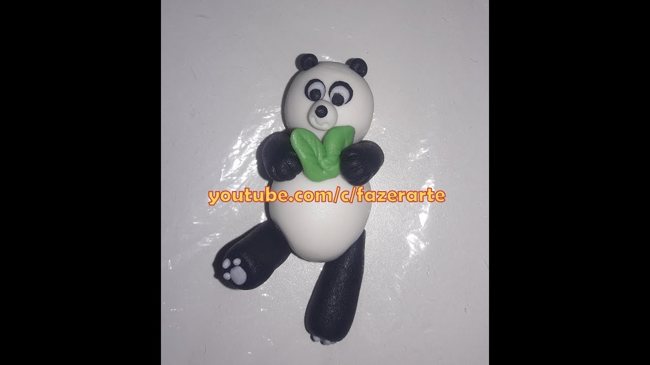 Panda em Pasta Para Bolo Panda, Cupcakes de Panda, Decoração de Festa Panda!