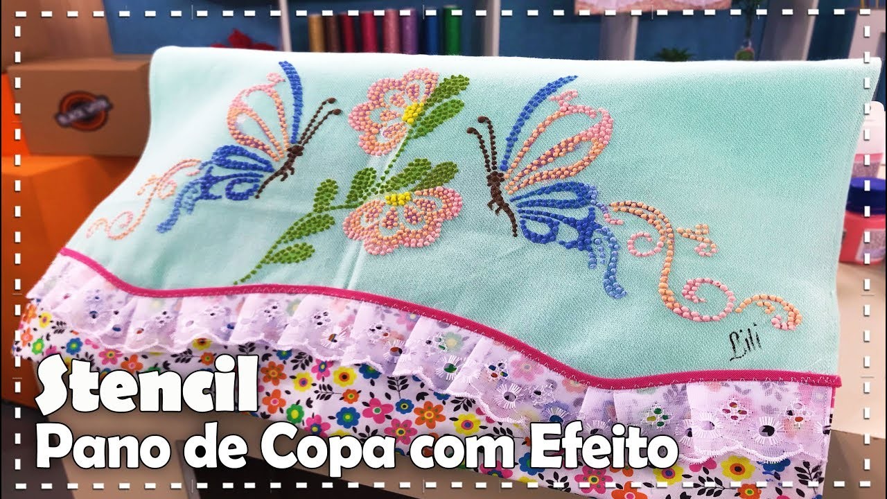 PINTURA EM PANO DE COPA COM EFEITO com Lili Negrão - Programa Arte Brasil - 30.11.2017