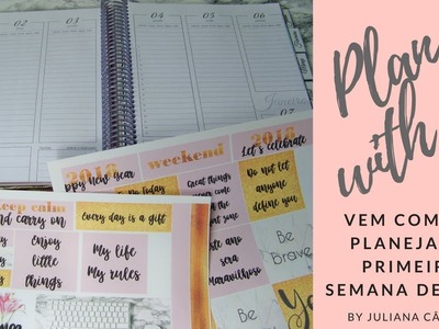 Plan with me! Decorando o Planner de 2018!