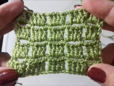 PONTO TIJOLO FECHADO CROCHE TUTORIAL  Marly Thibes