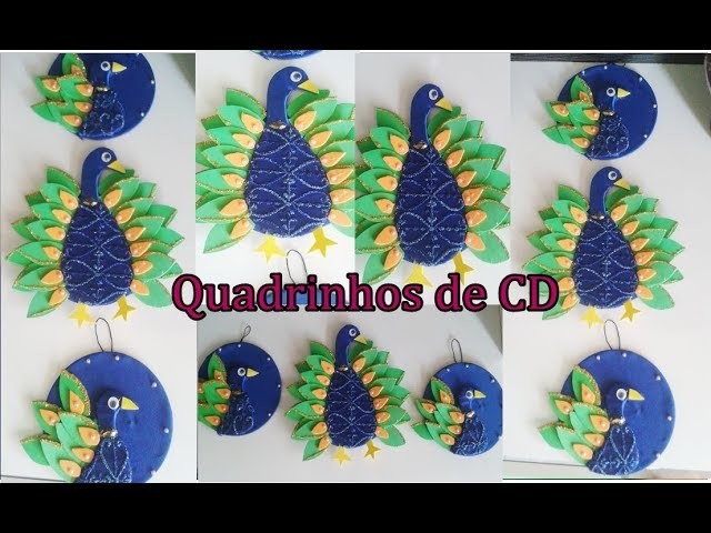 QUADRINHOS DECORATIVOS FEITO COM CD #Artesanato