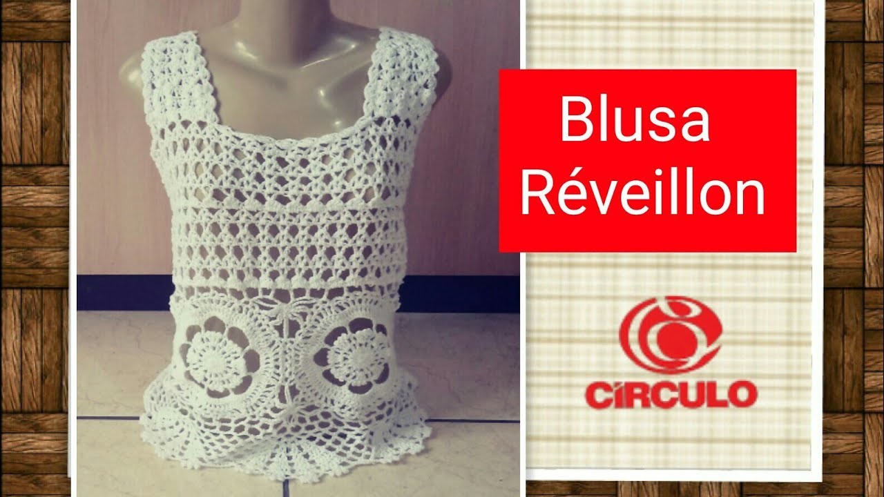 Versão canhotos: Blusa Réveillon em crochê (3°parte final) # Elisa Crochê