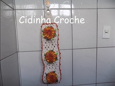 Cidinha Croche : Jogo De Banheiro Com Flores Em Croche - Porta Papel Higiênico-Tutorial Completo
