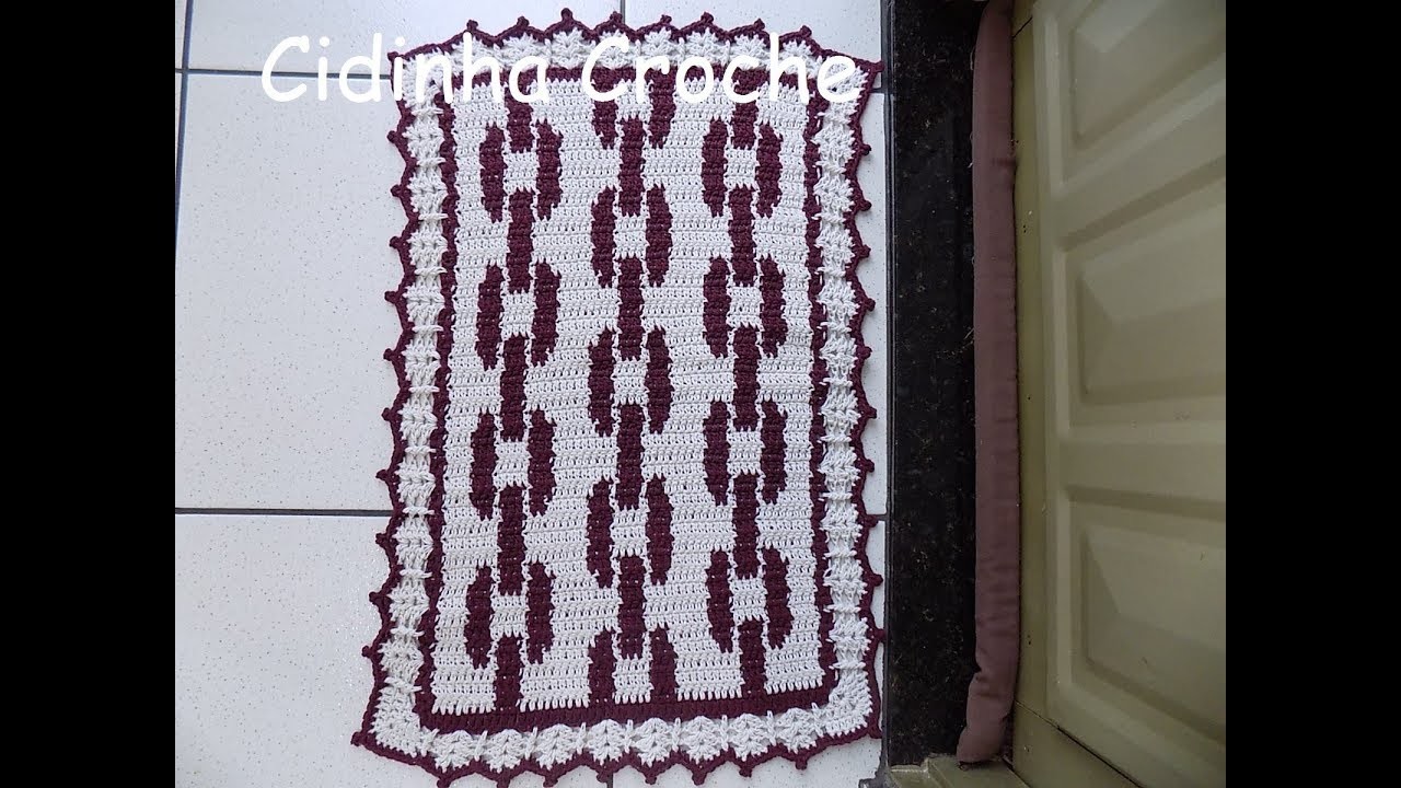 Cidinha Croche : Tapete Em Croche Elos De Correntes- Passo A Passo-Parte 2. 2