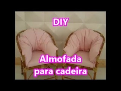 Como fazer almofada para cadeira -  assento DIY
