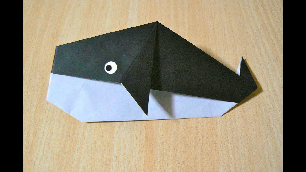 Como fazer Baleia. Origami. A arte de dobrar papel.