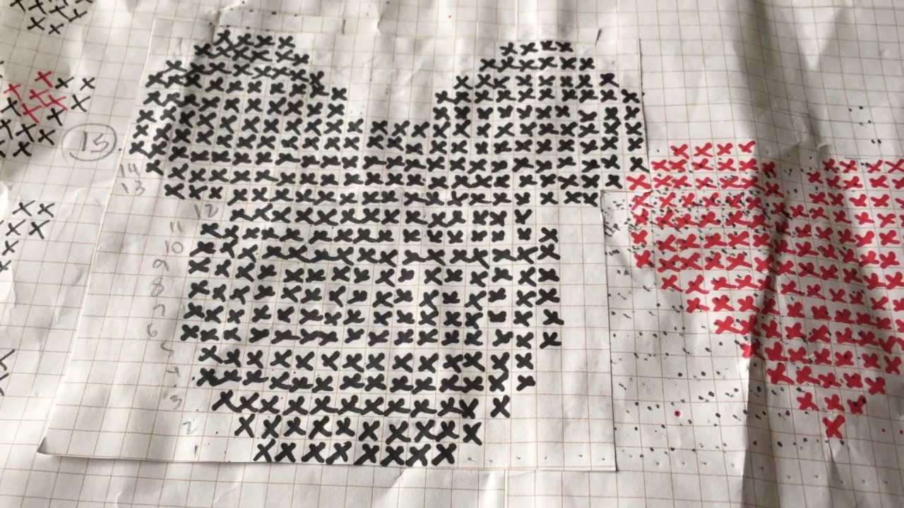 Como fazer o seu gráfico para fio conduzido em crochê by Eliana part 4